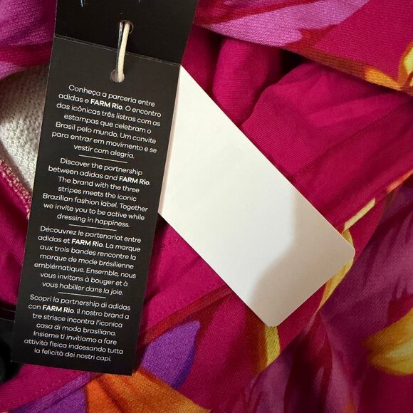 Adidas X Farm Rio Birds Of Paradise Cropped Hoodie 3X - Picture 10 of 11